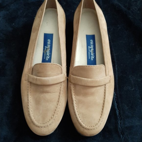 Easy Spirit Suede Loafers - Tan/Camel - Picture 1 of 4